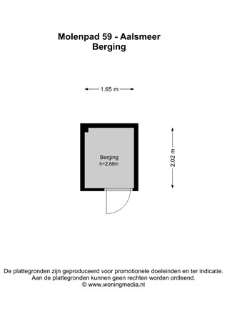 Floorplan - Molenpad 59, 1431 BZ Aalsmeer
